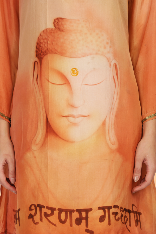 Buddha Hand Painted Kaftan - Image 3