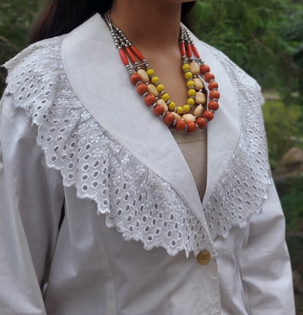 Yellow and Red Necklace - Image 4