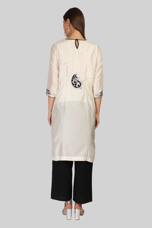 Buddha theme Hand Painted Kurta - Image 6