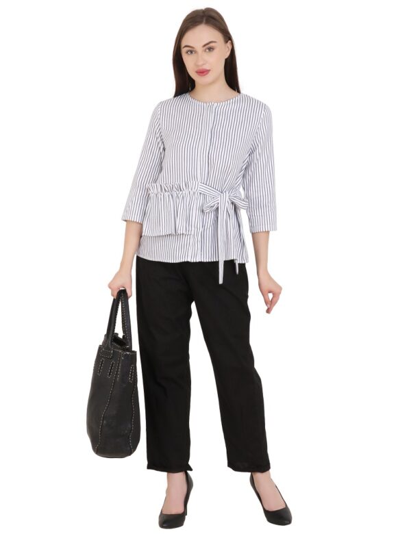 Striped Formal Top - Image 4