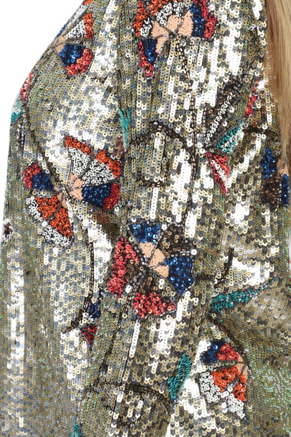 Hand Embroidered Sequins jacket - Image 5