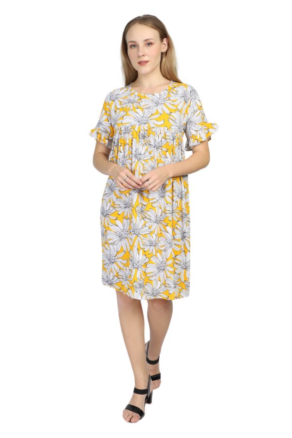 Floral Yellow Summer Dress - Image 4