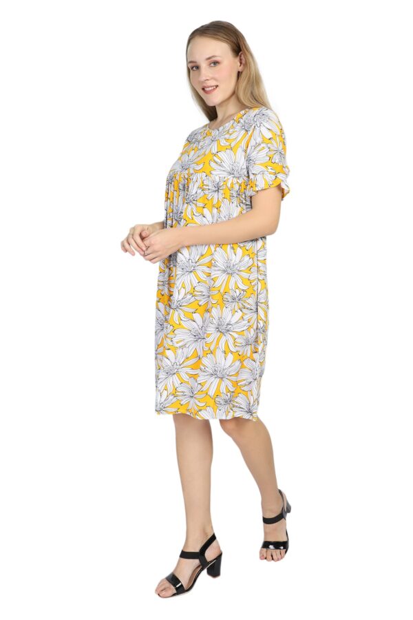 Floral Yellow Summer Dress - Image 3