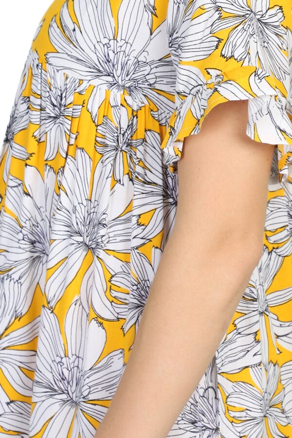 Floral Yellow Summer Dress - Image 5
