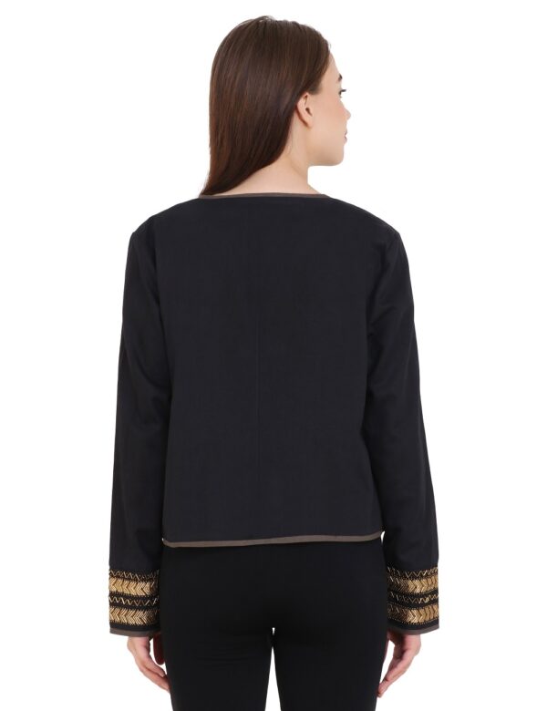 Canvas Blazer with embroidery - Image 6