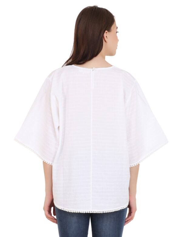 white Poncho Top - Image 6