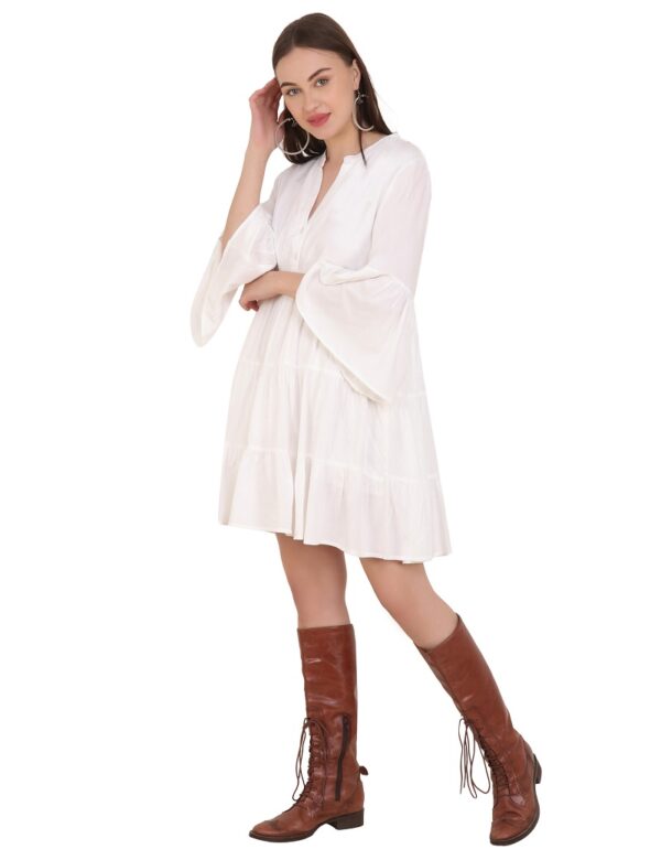 White Frill Dress - Image 3