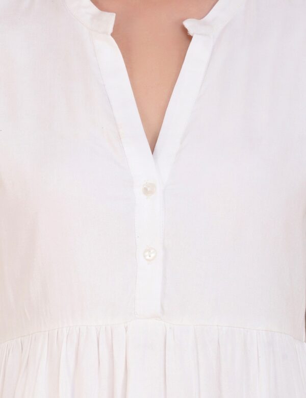 White Frill Dress - Image 5