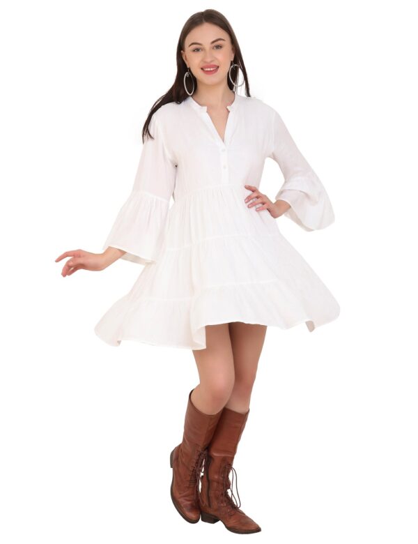 White Frill Dress - Image 4