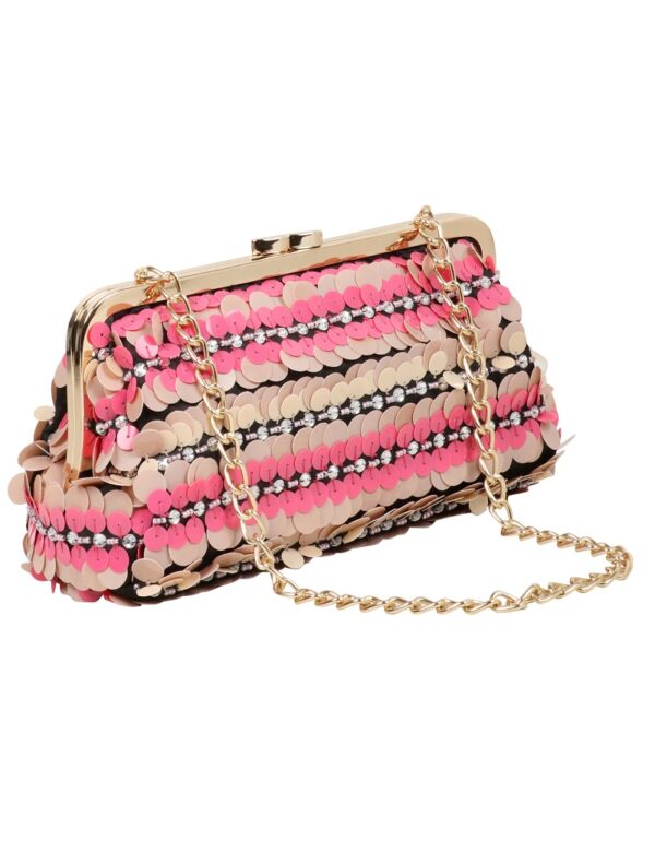 Pink Clutch  Bag - Image 3