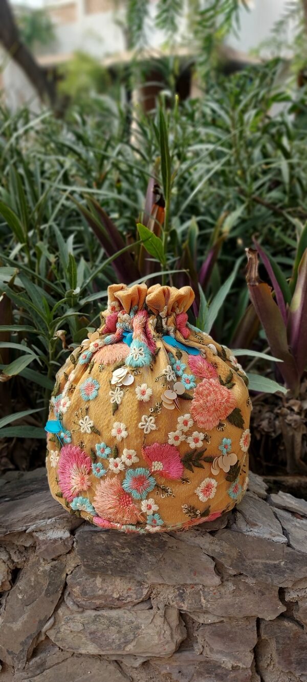 Floral Potli Bag - Image 3