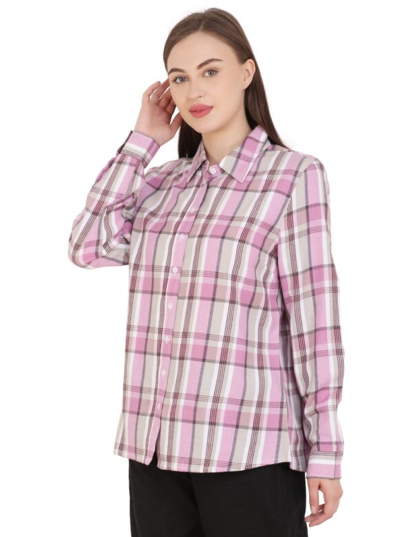 Pink Checks Shirt - Image 3