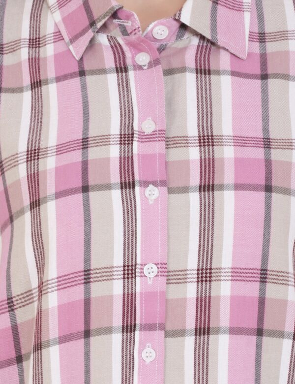 Pink Checks Shirt - Image 5