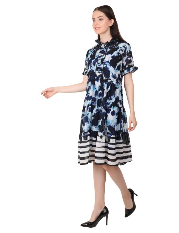 Georgette Frill Dress - Image 4