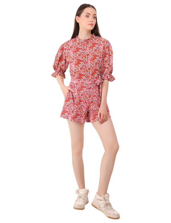 Red Floral Jumpsuit - Image 5
