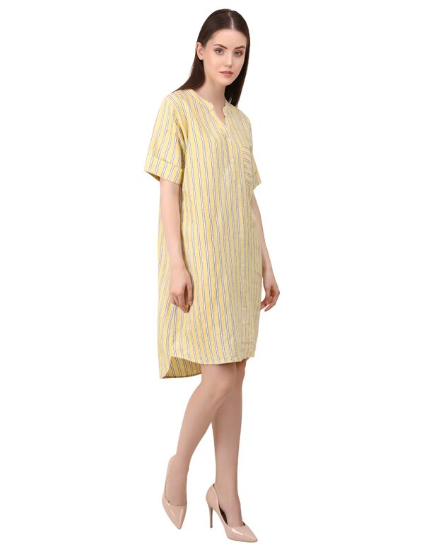 Linen Shift Dress - Image 4