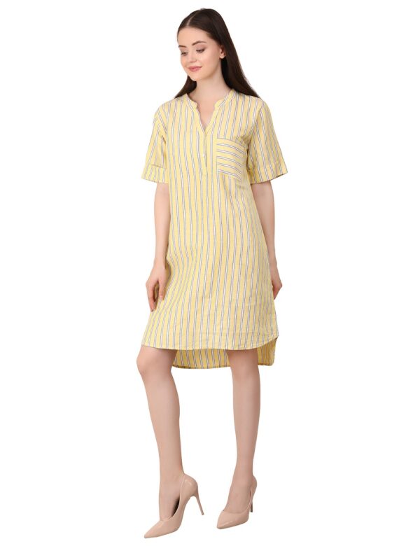 Linen Shift Dress - Image 5
