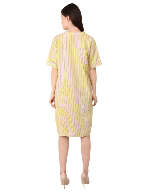 Linen Shift Dress - Image 7