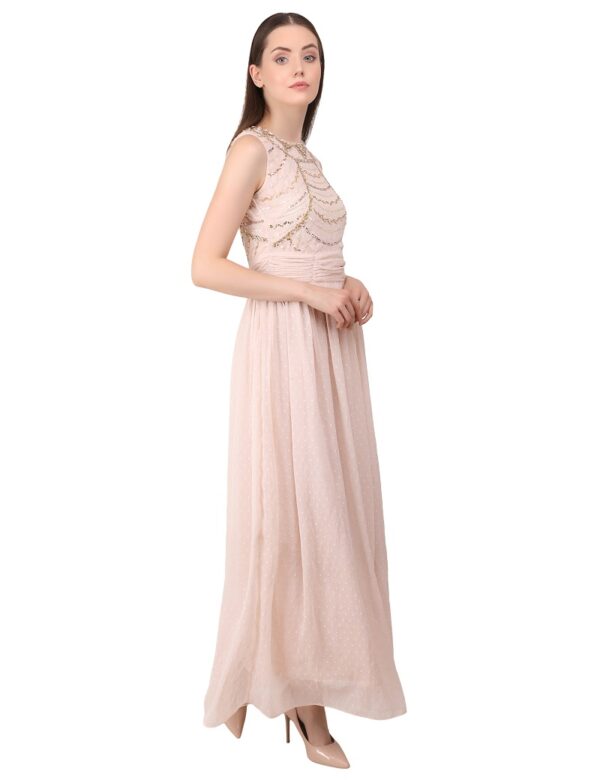 Pastel embroidered Gown - Image 3