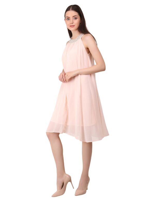 Halter embroidered Dress - Image 5